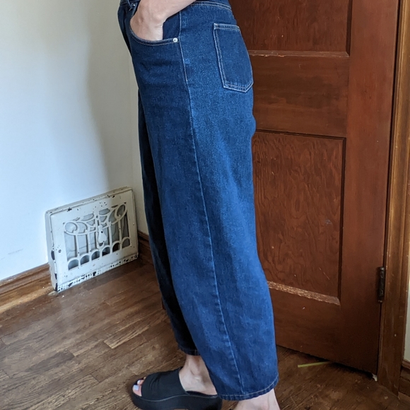 High Waist Organic Cotton Barrel Mom Jeans by Twik - Picture 7 of 9